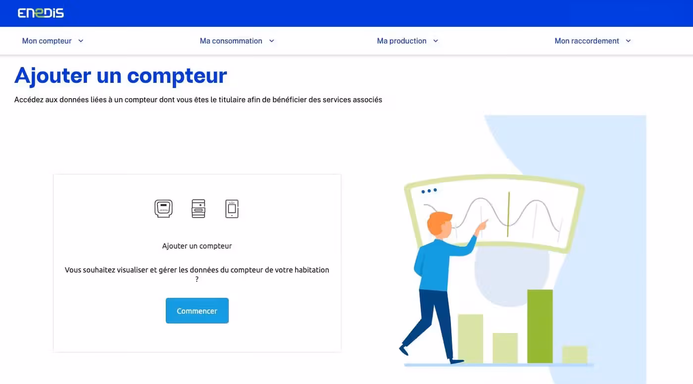 Suivi consommation Enedis étape 3